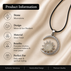 Lunavelle Moonstone Moon Pendant – Celestial Glow Necklace, Intuition & Serenity Symbol 20 gm
