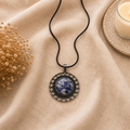 Azurelle Sodalite Crystal Pendant – Vintage Harmony Necklace, Wisdom & Clarity Symbol 20 gm