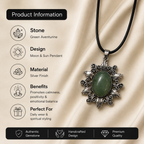 Verdelune Green Aventurine Crystal Pendant – Vintage Harmony Necklace, Prosperity & Calm Symbol