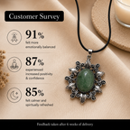 Verdelune Green Aventurine Crystal Pendant – Vintage Harmony Necklace, Prosperity & Calm Symbol